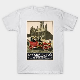 SPYKER AUTO Amsterdam Advertisement Dutch Marque Vintage Car T-Shirt